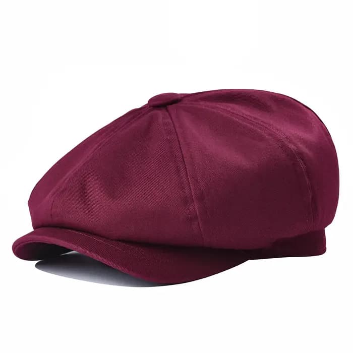 BOTVELA casquette gavroche hommes blanc sergé coton chapeau femmes boulanger garçon casquettes rétro grand casque
