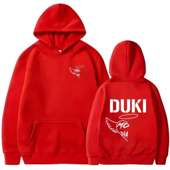 Duki hommes sweat à capuche surdimensionné Hip-hop groupe de Rock chanteur rue décontracté en plein air mode Couple automne hiver haut à manches longues sweat-shirt