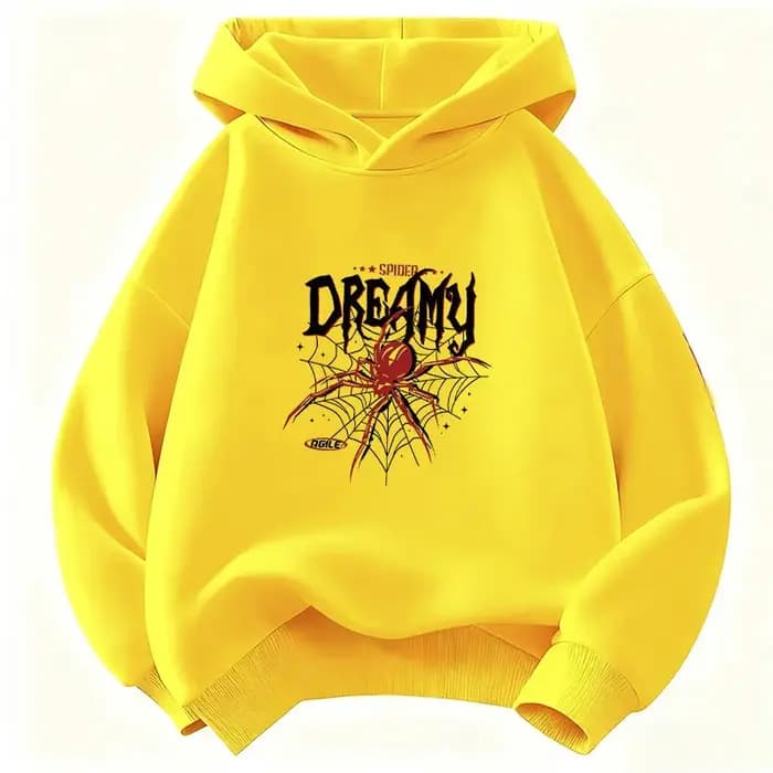 Sweat-shirt à capuche Hip Hop Spider Streetwear pour enfants
