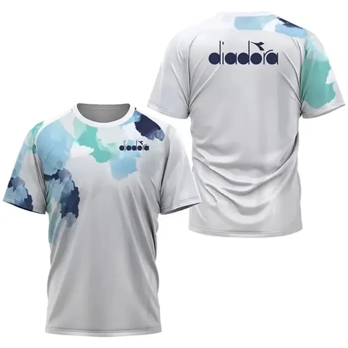 T-shirt à col rond et manches courtes Diadora