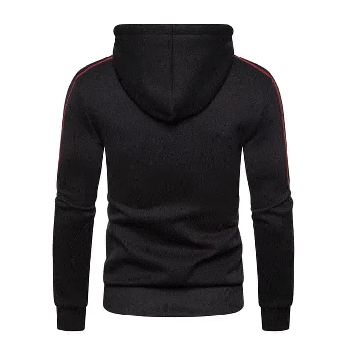 Sweat à capuche pour hommes noir blanc armée vert rouge