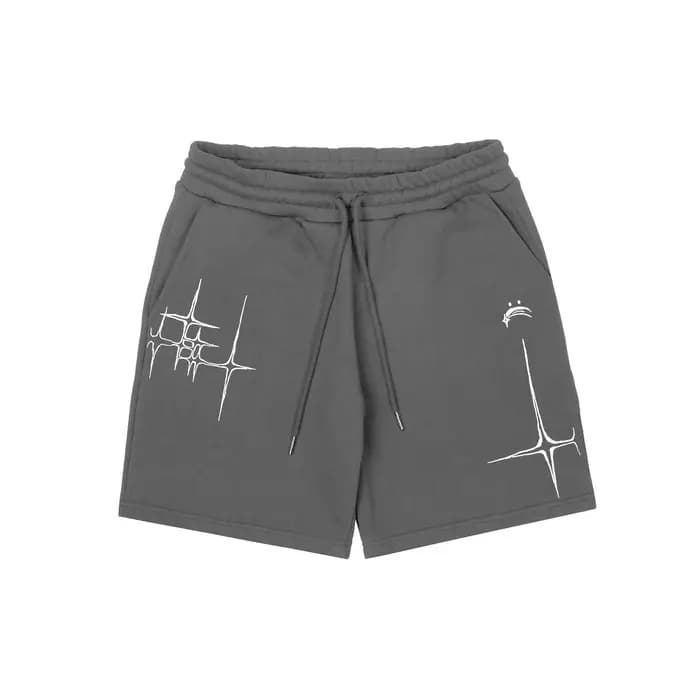 Short Streetwear à Imprimé Graphique Lyrique pour Homme