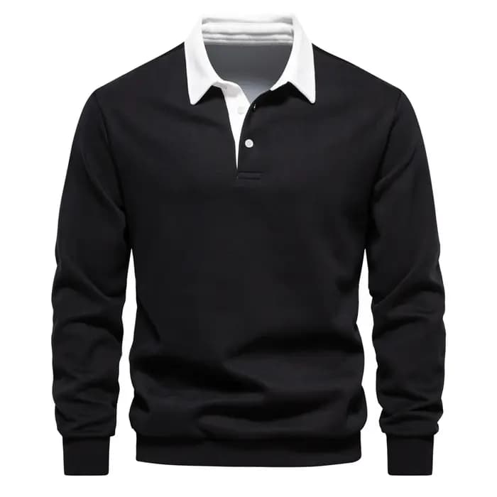 sweat à capuche à manches longues col Polo tendance 2025 nouveau automne taille européenne commerce