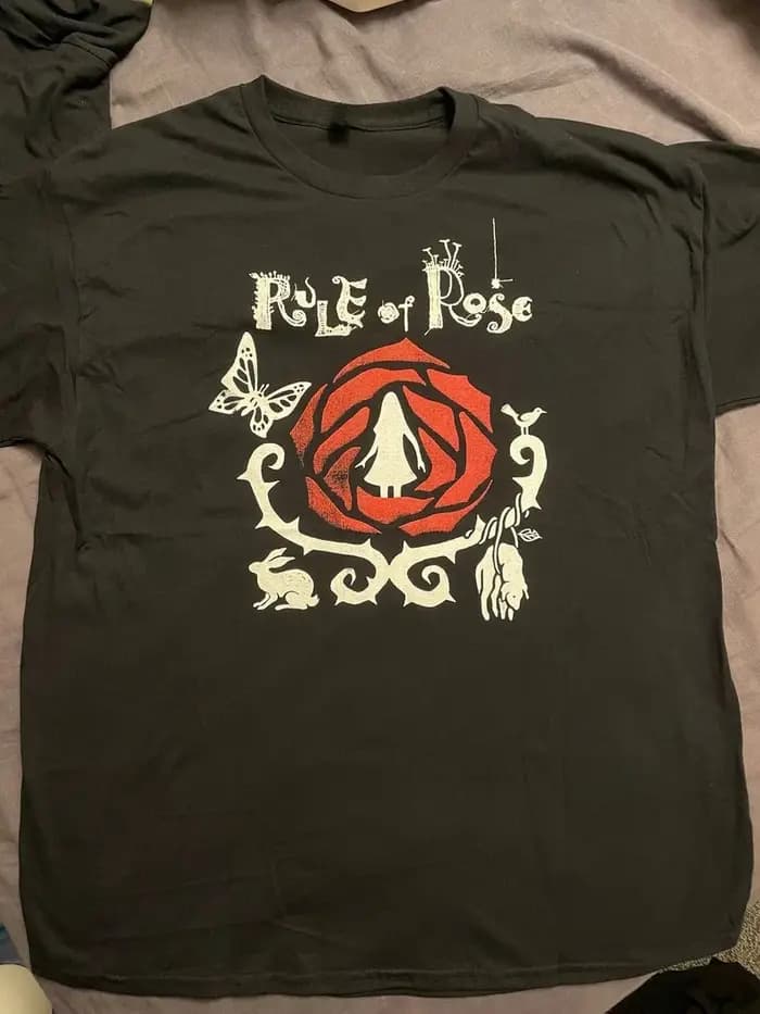 T-shirt Rule of Rose, vêtements pour toute l'année, vêtements de caractère, grande taille, unisexe,