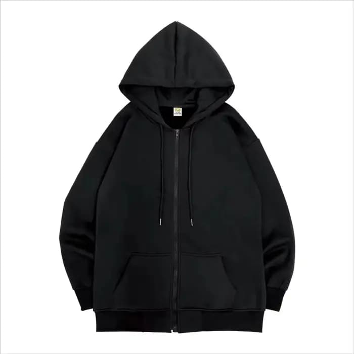 Sweat à capuche homme style urbain rétro zippé à manches longues
