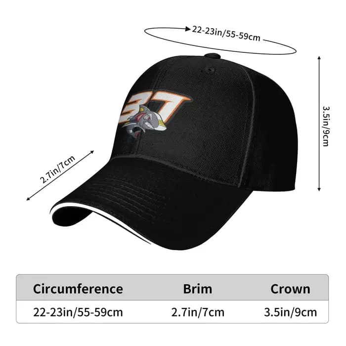 Collection 12 Styles Choix Lucky numéro 37 Acosta Shark Pedro Camping casquettes de Baseball garçon # 37 Casquette de camionneur Hip Hop Chapeaux de soleil pour femmes