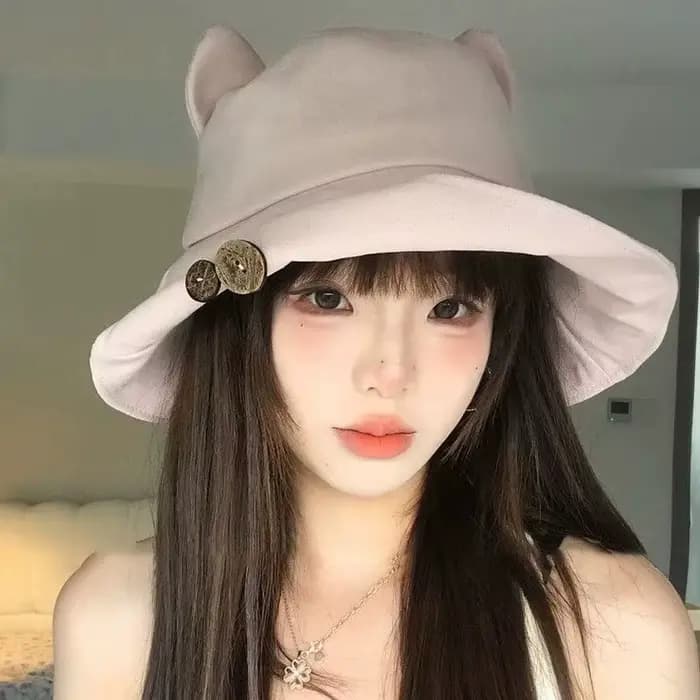 NOUVEAU ! Chapeau de pêcheur pour femme à motif dessin animé