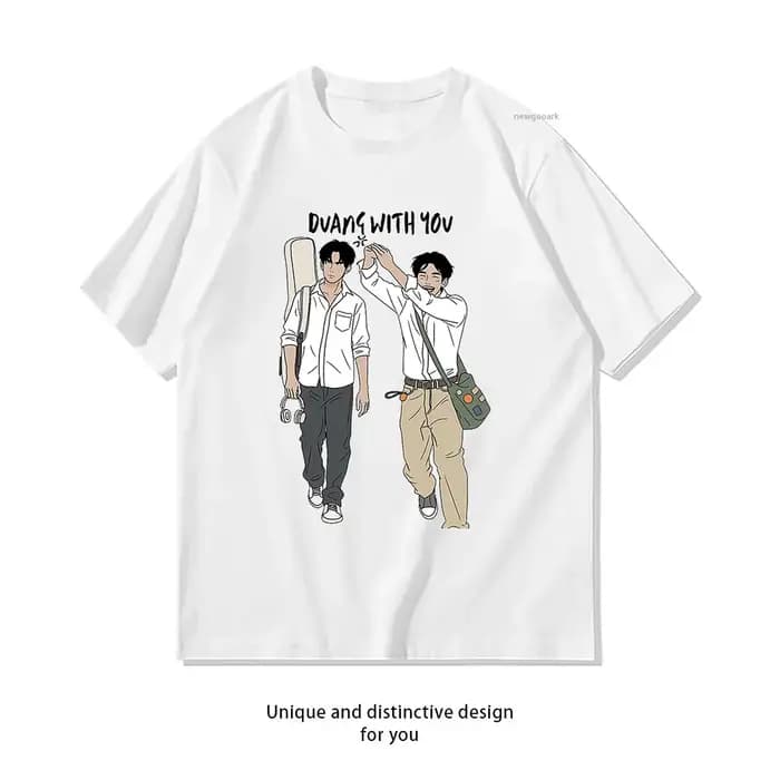 T-shirt thaïlandais bl duang with you series pour femme et homme, t-shirts imprimés en coton décontractés, respirants, à manches courtes pour adultes