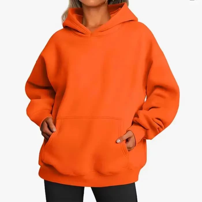 Sweat-shirt à capuche chaud en polaire pour homme et femme