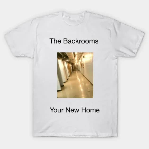 T-shirt Noclip Out of Reality Backrooms « No Exit » – Tee-shirt graphique Meme d'horreur en coton à manches courtes – Hauts décontractés pour les fans