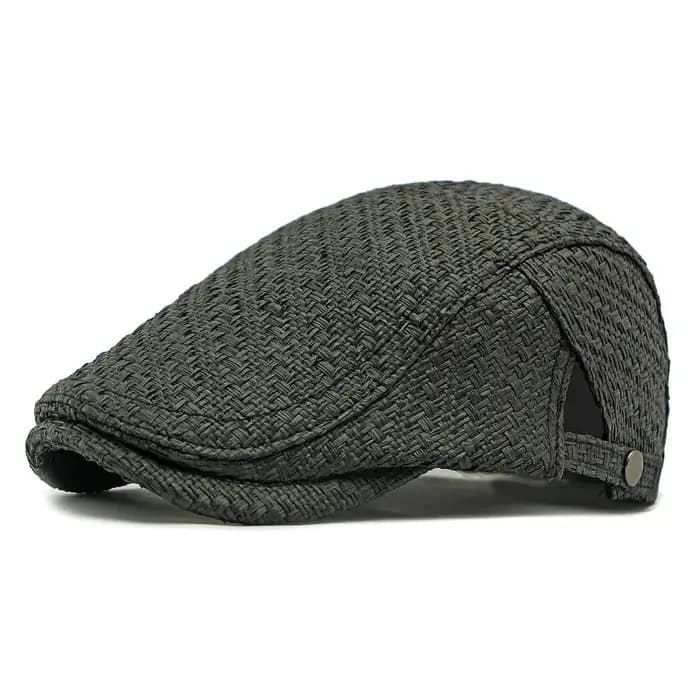 Printemps été hommes femmes paille Peaky Blinders chapeau Baker garçon gavroche chapeau parasol Prot
