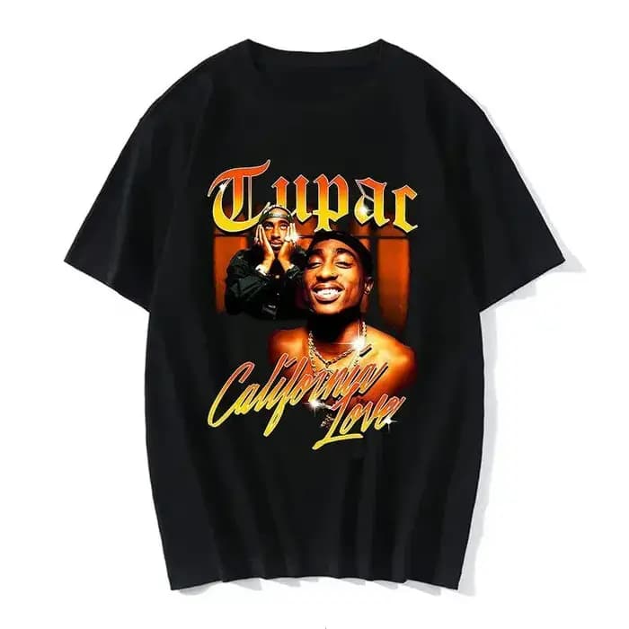 T-shirt TUPAC Harajuku pour femmes