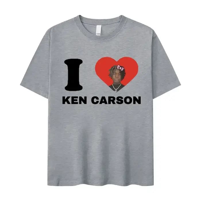Ken Carson j'aime imprimé graphique t-shirts hommes femmes coton haut tendance manches T-shirt surdimensionné Harajuku
