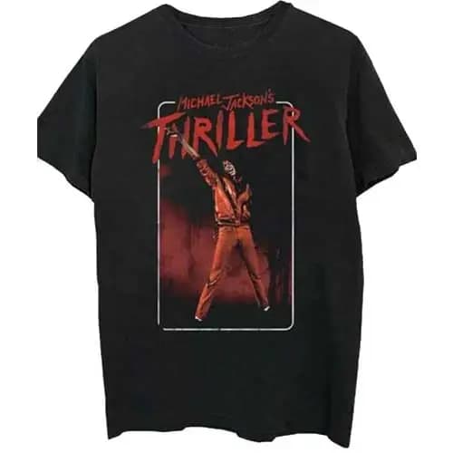 T-Shirt Thriller Pose Michael Jackson en coton pour hommes et femmes