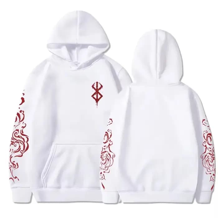 Sweat à capuche imprimé Berserk Acid, mode homme et femme, manches longues, Harajuku, vêtements goth