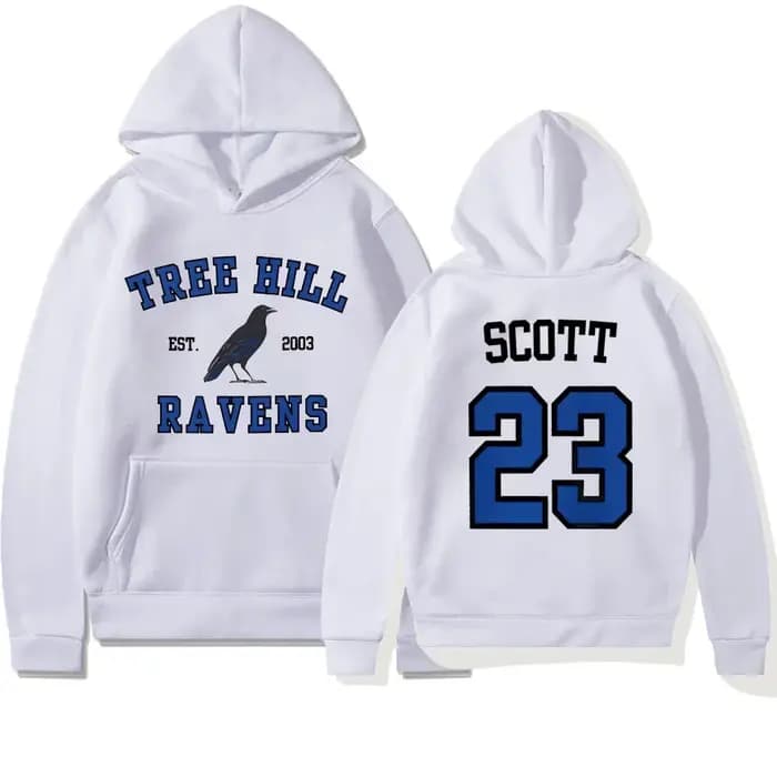 Sweat à capuche TREE HILL RAVENS One Tree Hill Nathan Scott 23