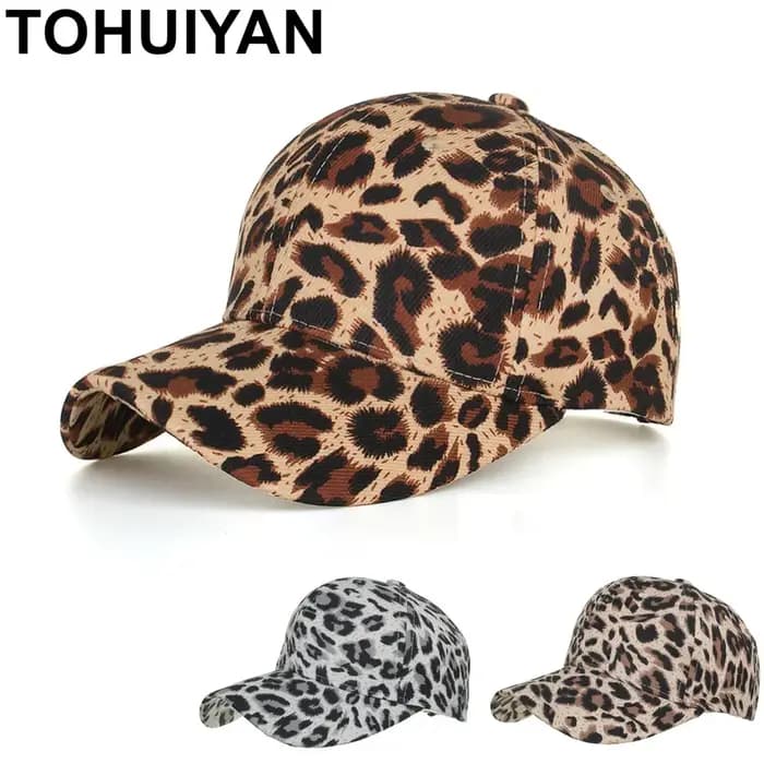 Casquette de Baseball léopard pour femmes et hommes