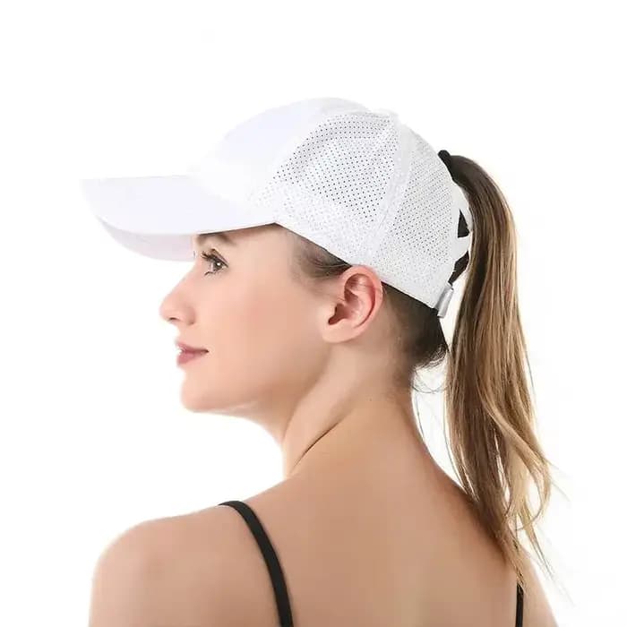 Casquette de baseball en maille pour femmes, respirante, à séchage rapide, couleur unie, protection UV, pour les loisirs en plein air en été