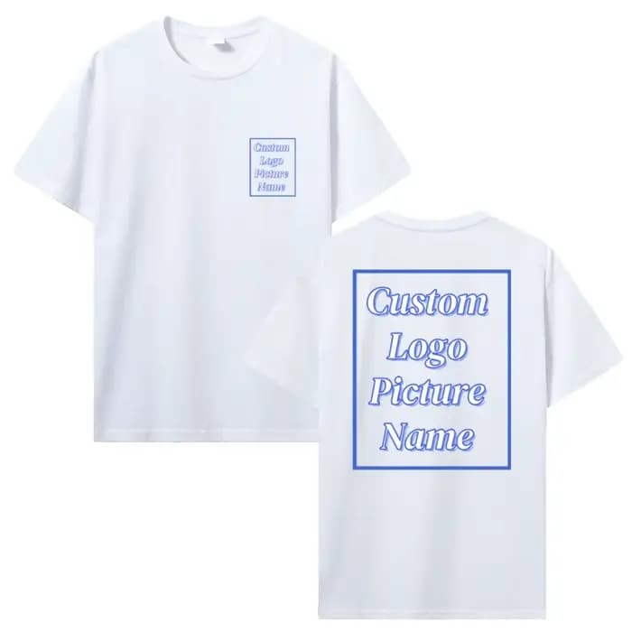 T-Shirt personnalisé faites votre conception Logo texte été impression coton