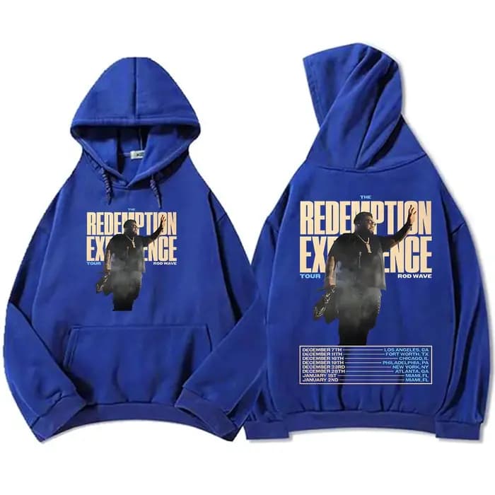 Rappeur Rod Wave Redemption Tour 2025-2026 sweat à capuche hiver polaire hommes femmes sweats