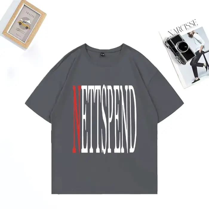 NETTSPEND TOUR vêtements nouveau unisexe Hip Hop streetwear surdimensionné vintage t-shirt 100% coton à manches courtes