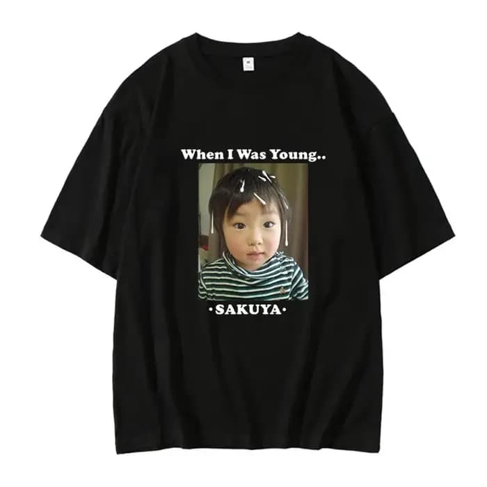 NCTWISH Concert quand j'ai été jeune avec le même T-shirt ample à la mode pour femmes