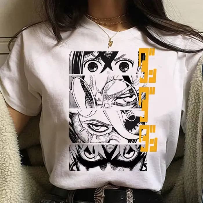 Dandadan Okarun t-shirt femme Y2k Vintage streetwear université gothique coréen vêtements chemise à la mode classique psychédélique