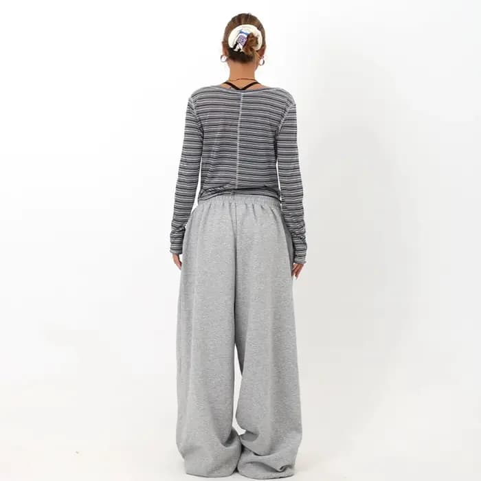 Joggers gris pour femme style streetwear
