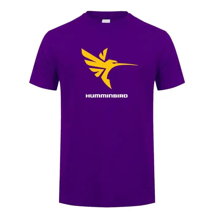 Humminbird t-shirt hommes femmes à manches courtes coton T-shirts été