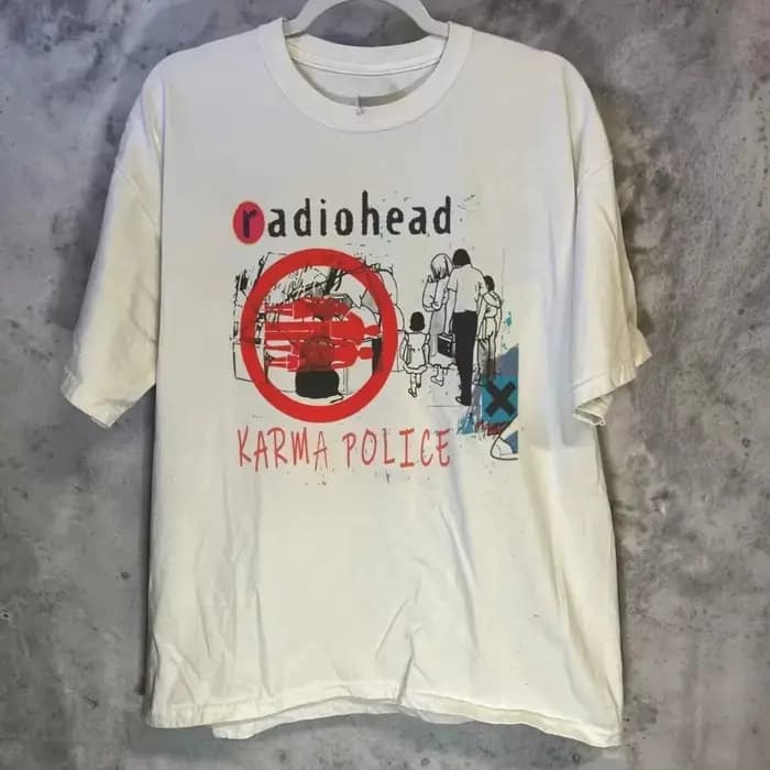 Radiohead Band t-shirt Radiohead Style classique blanc unisexe t-shirt hommes rue Hip-hop Rock à man