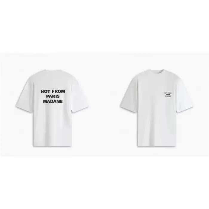 T-shirt Femme Paris 2026 Style Décontracté Été Mode Hip Hop Y2K Top Imprimé Fan Fanfare Style Urbain