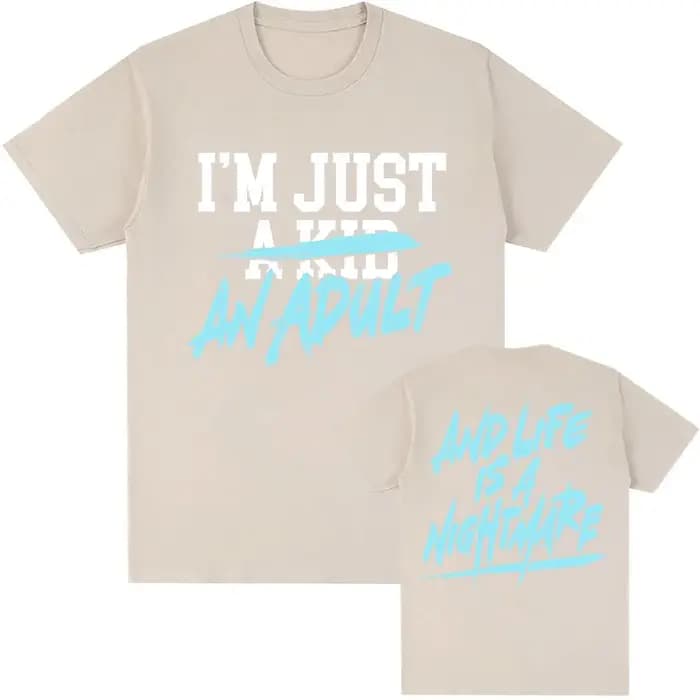 T-shirt I'm Just A Kid SIMPLE PLAN Design Graphic