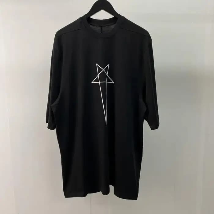 T-shirt homme et femme 100% coton, vêtement gothique, hip hop, long, surdimensionné, noir, été