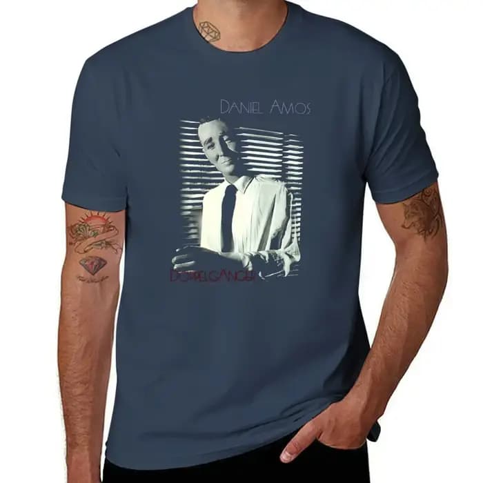 Daniel Amos - DA - T-shirt Doppelganger décontracté, style streetwear basique