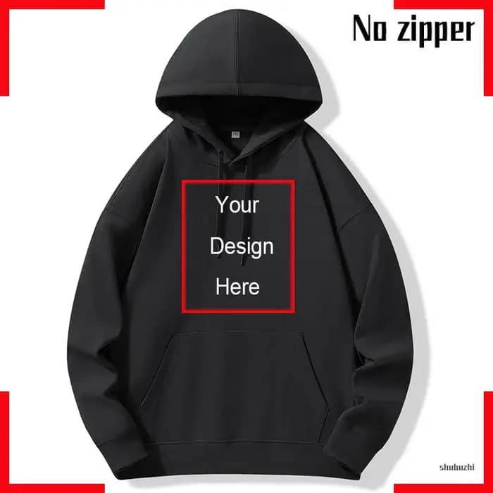 Sweat à capuche pour hommes Design confort pull décontracté votre photo hauts décontractés minimaliste texte
