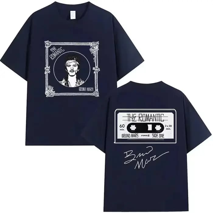 Bruno Mars The Romantic Tour 2026 T-shirt pour homme