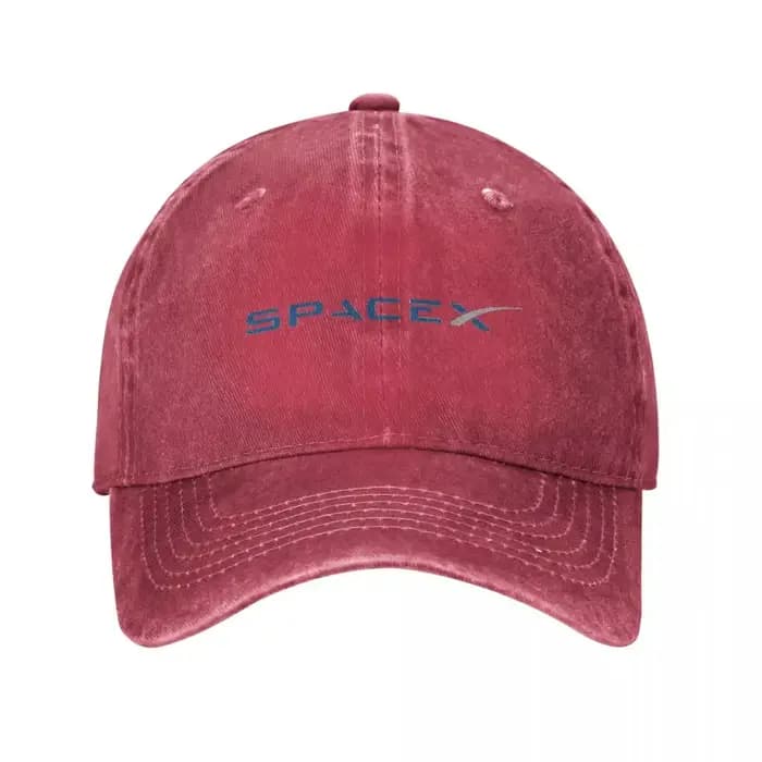 Casquette de Baseball Vintage avec Logo de SpaceX Space X