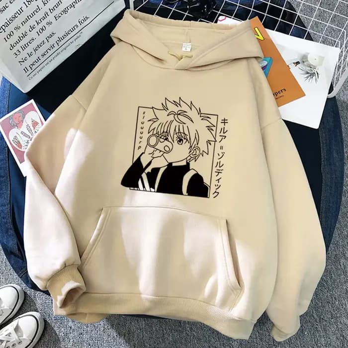 Hunter X Hunter Anime sweat à capuche pour hommes femmes Kurapika Manga sweats polaire automne hiver gothique Harajuku pull à capuche