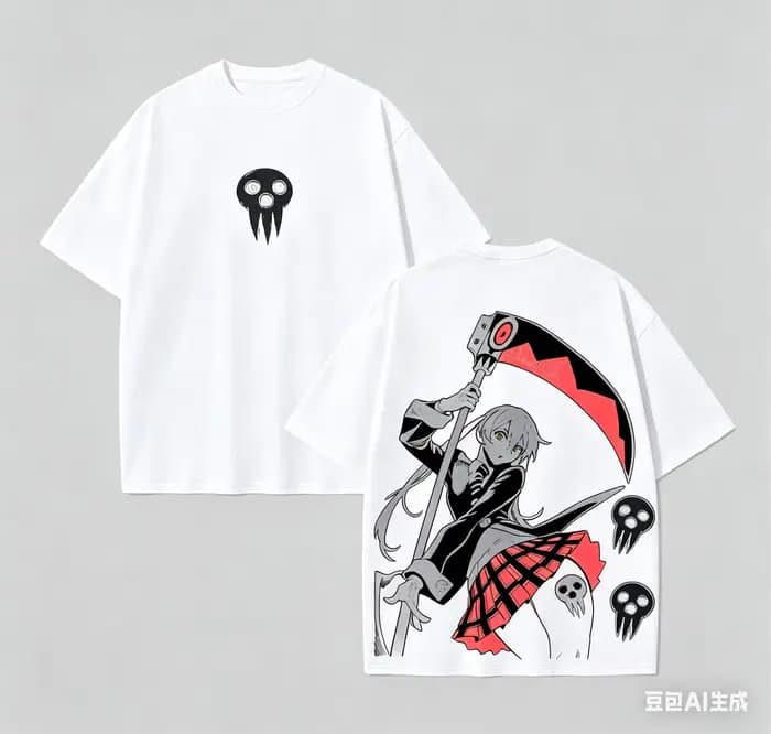 T-shirt en coton Soul Eater, nouveau modèle, vêtements de personnalité, vêtements surdimensionnés to