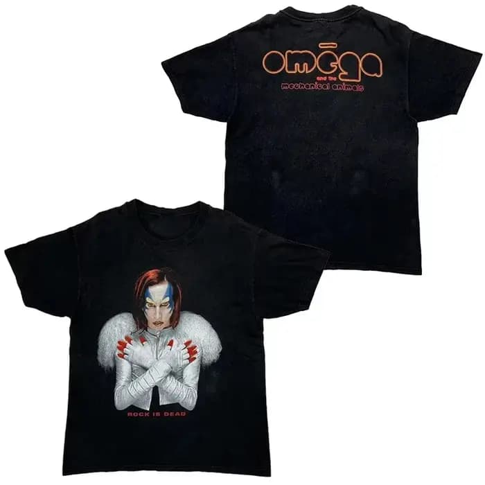 T-Shirt rétro Marilyn Manson en coton pour hommes et femmes, Streetwear d'été