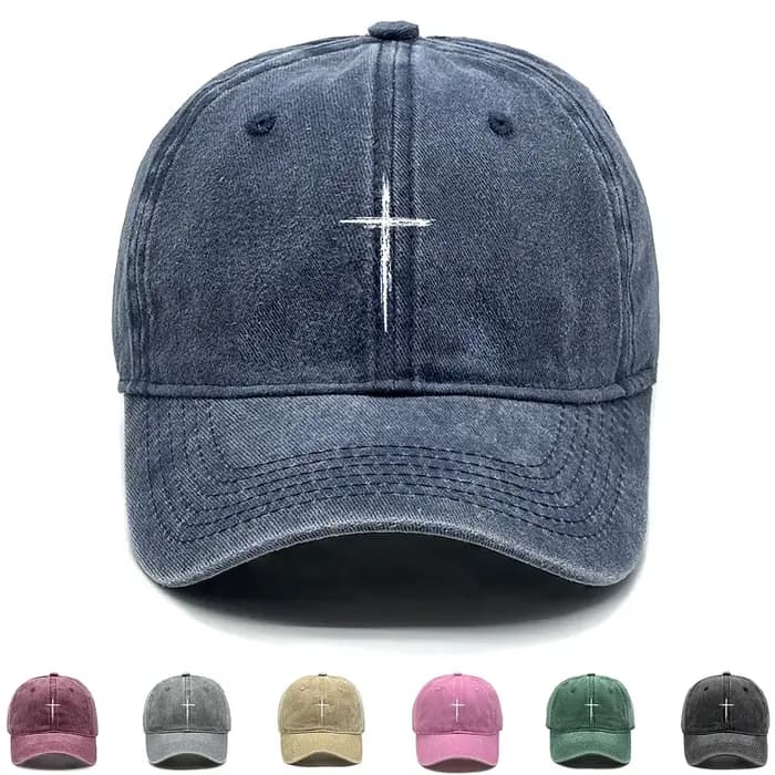 Casquette de Baseball croix blanche