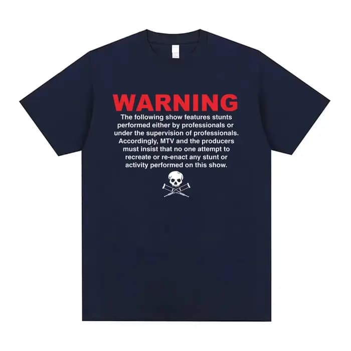 T-shirt graphique Jackass Skeleton Crutches pour hommes et femmes