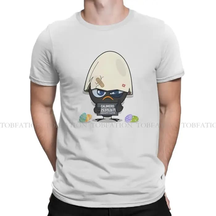 T-shirt homme criminel Calimero dessin animé Animation col rond manches courtes 100% coton t-shirt d