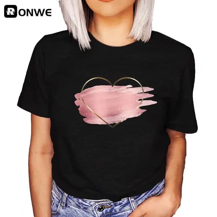 T-shirt noir graphique drôle pour femme, fille d'été, Breaking New I don't care, vêtements Harajuku des années 90, Y-Tee féminin, Dstresssunshine