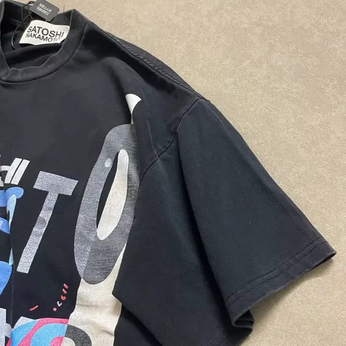 T-shirt d'été de haute qualité Satoshi Nakamoto