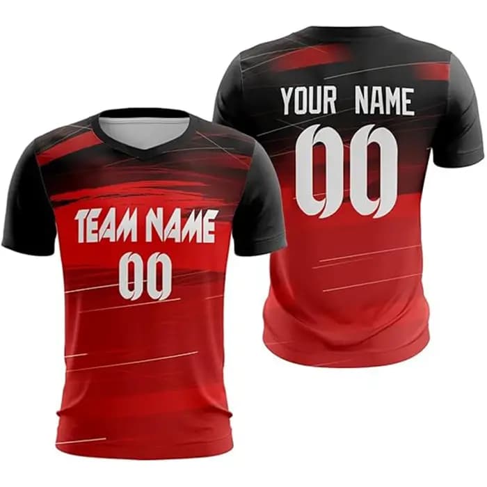 T-shirt avec nom et numéro de l'équipe pour hommes