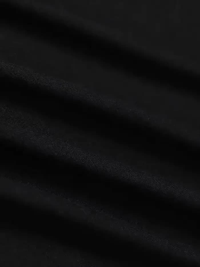 T-shirt unisexe noir à manches longues ou courtes
