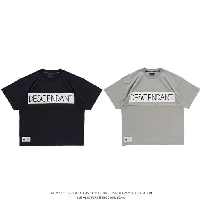 2025 DESCENDANT DCDT T-shirt à manches courtes homme décontracté ample épissage haut TX1386