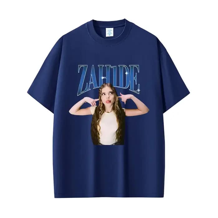 Chanteur Zahide imprimé graphique T-shirts hommes femmes mode décontracté coton à manches courtes