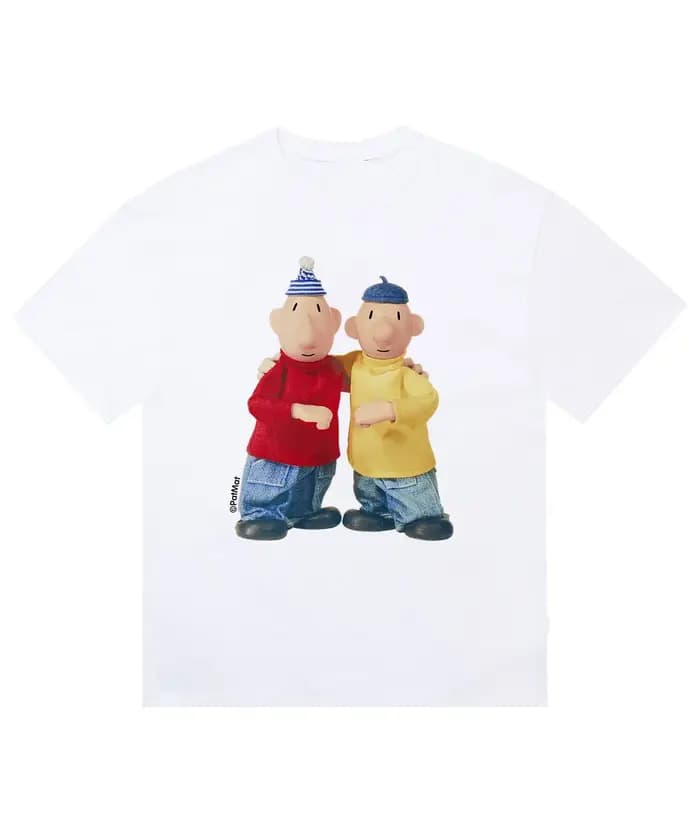 T-shirt à motif imprimé de personnages de dessins animés amusants